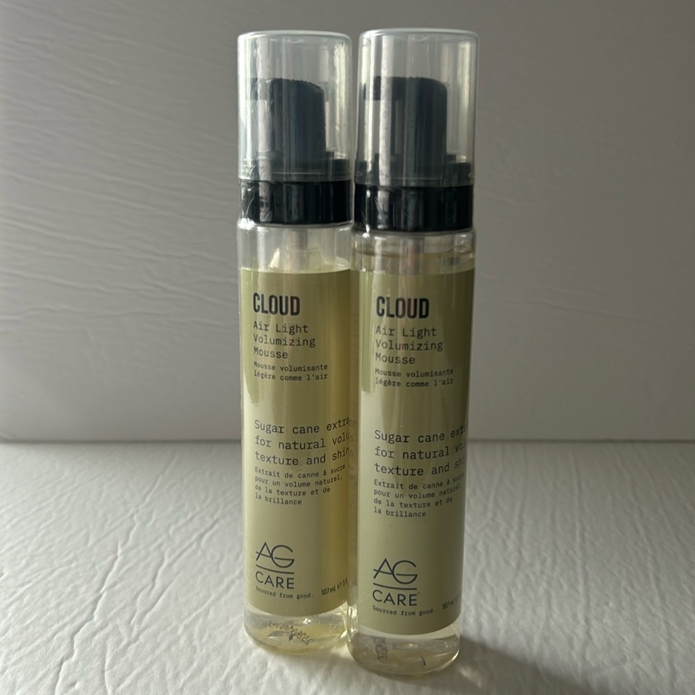 2 x AG CARE Cloud Air Light Volumizing Mousse - Sealed